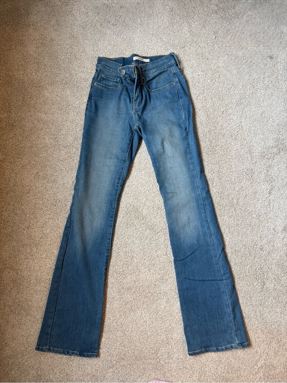 Levis womens 25 315 shaping bootcut denim jeans: Western cowgirl boho chic